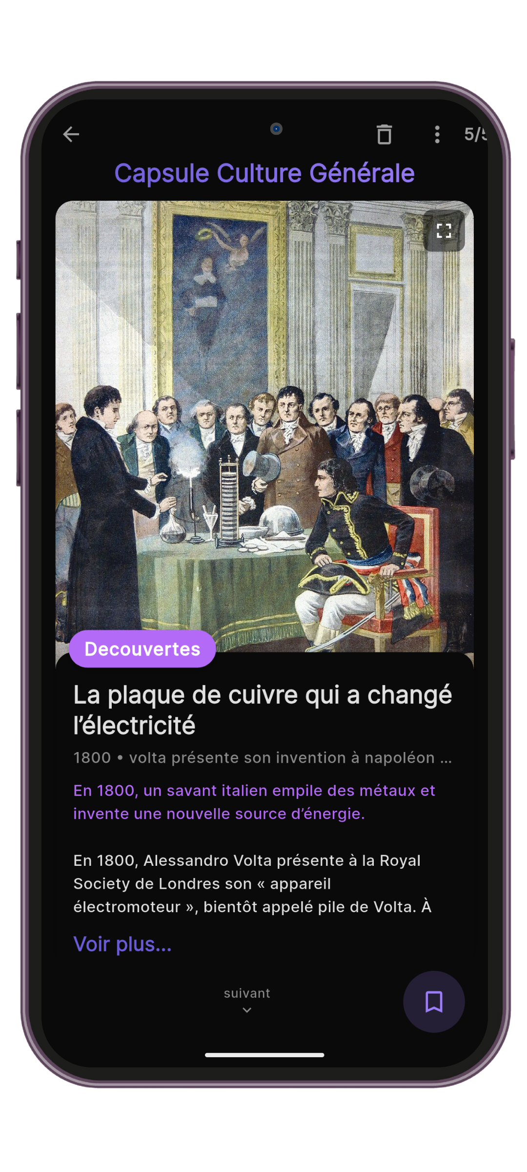 Capsule Culture générale — anecdotes et savoirs